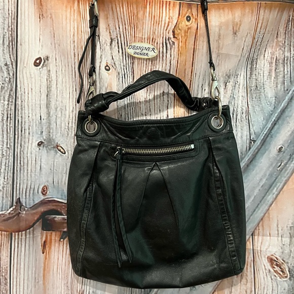 Authentic COACH Parker Hippie Black Leather Bag GUC! 13411 - Picture 2 of 13